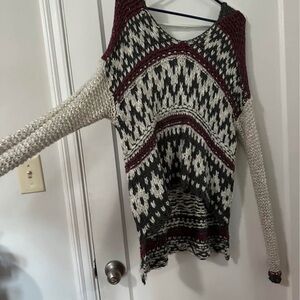 Free People Boho Fair Isle Sweater